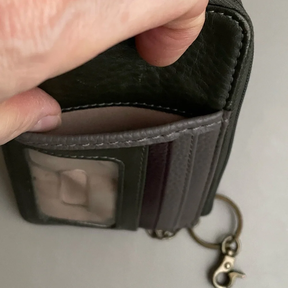 The Sak Multi-Color Leather Card Holder with Keychain - Picture 6 of 8